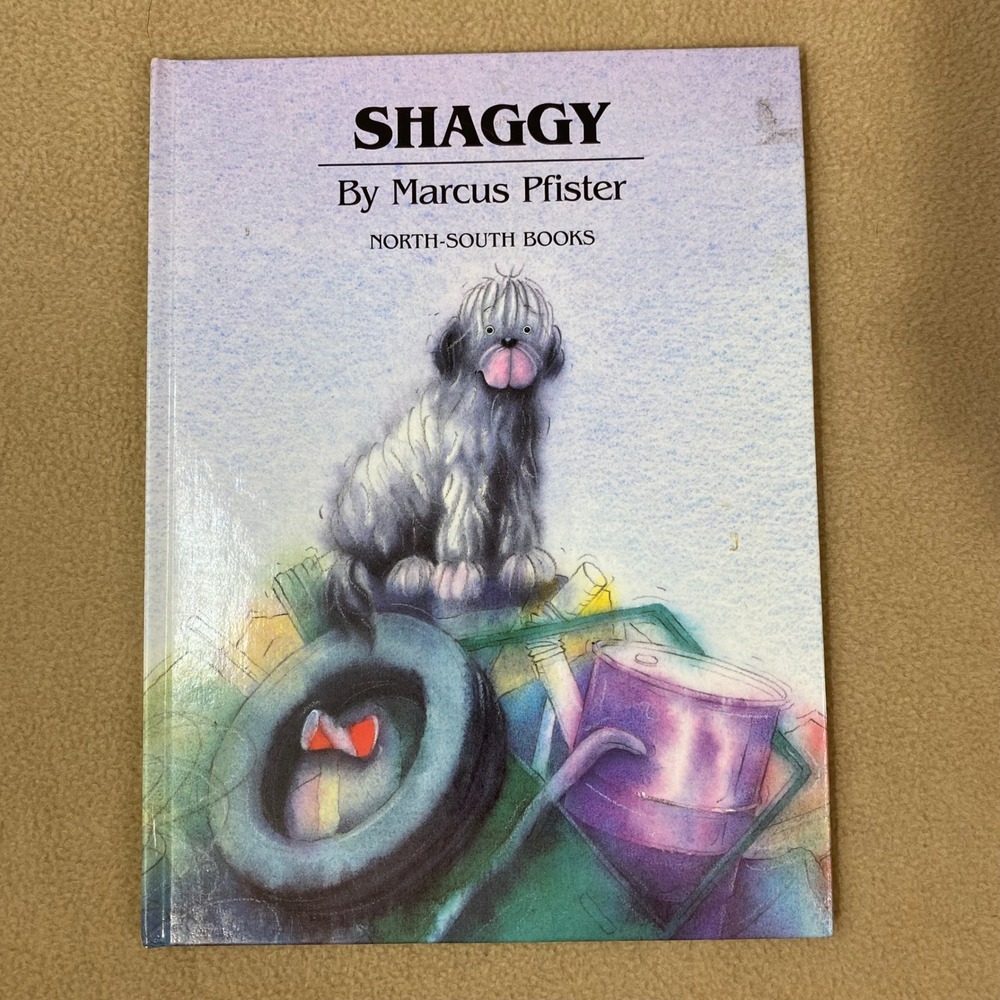 Shaggy by Marcus Pfister Kids‎ Hardcover Book Dog Vintage Rainbow Fish 1990 EUC